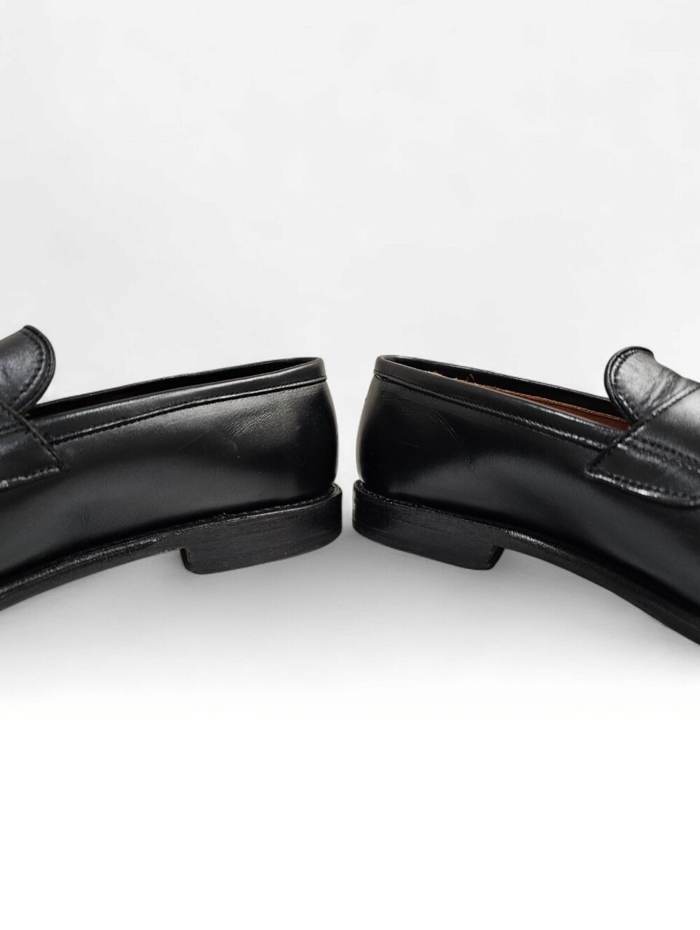 Allen Edmonds Black Leather Penny Loafers - Picture 6 of 10